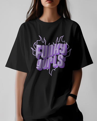 Funky girls oversized T-shirt